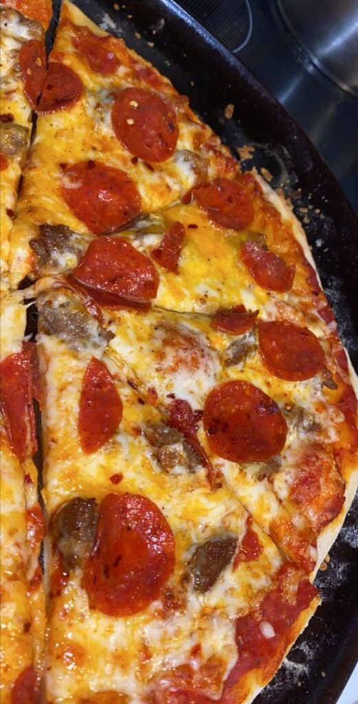 homemade Sausage and Pepperoni pizza Phitip Recipes