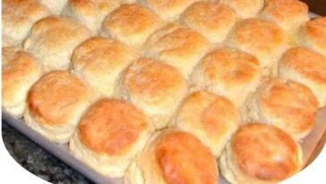 "Fluffy, buttery KFC-style biscuits – soft, warm, and perfect for pairing with any meal, from fried chicken to gravy."