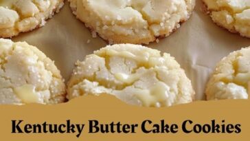 “Delicious homemade Kentucky Butter Cake Cookies with a golden, buttery texture and sugary glaze, perfect for dessert lovers.”