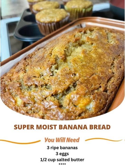 “Super Moist Banana Bread, moist banana bread, soft banana bread, flavorful banana bread, homemade banana bread, perfectly baked banana bread, easy banana bread recipe, moist cake, classic banana bread, delicious banana bread, homemade baked goods, moist and soft, flavorful dessert, perfect banana bread, sweet banana bread”