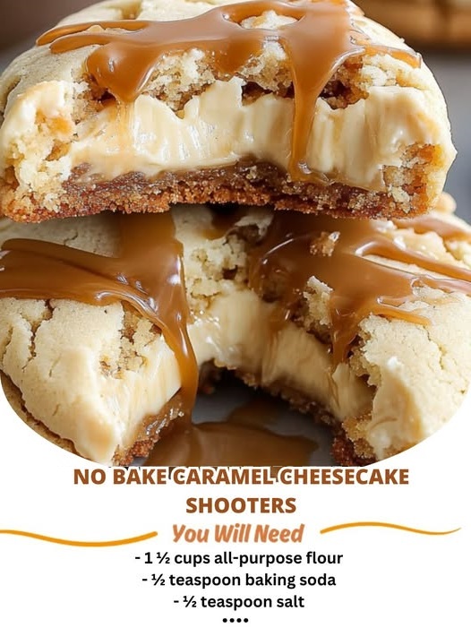 Caramel Cheesecake Cookies – A Decadent Combination of Soft Cookie, Creamy Cheesecake Center, and Sweet Caramel Drizzle
