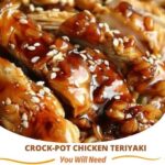 Tender Crock-Pot Chicken Teriyaki with a rich, savory sauce, served over rice for a simple and delicious meal.