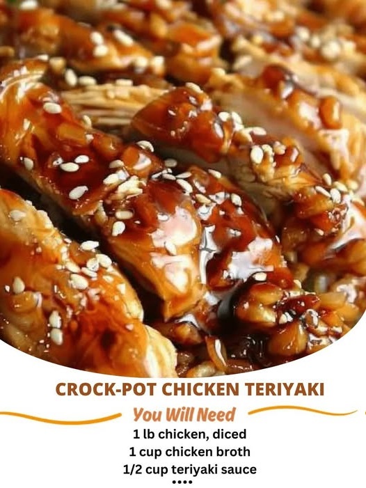 Tender Crock-Pot Chicken Teriyaki with a rich, savory sauce, served over rice for a simple and delicious meal.