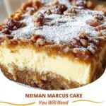 A slice of Neiman Marcus Cake with layers of moist cake, a rich chocolate frosting, and garnished with chopped nuts.