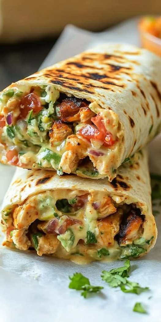 Chipotle Ranch Grilled Chicken Burrito
