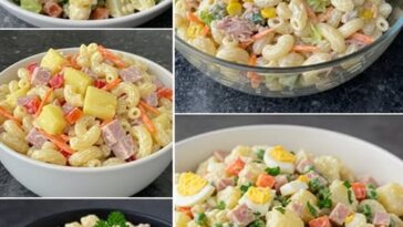 bowl of creamy tuna pasta salad with tender pasta, chunks of tuna, fresh vegetables, and a rich creamy dressing.