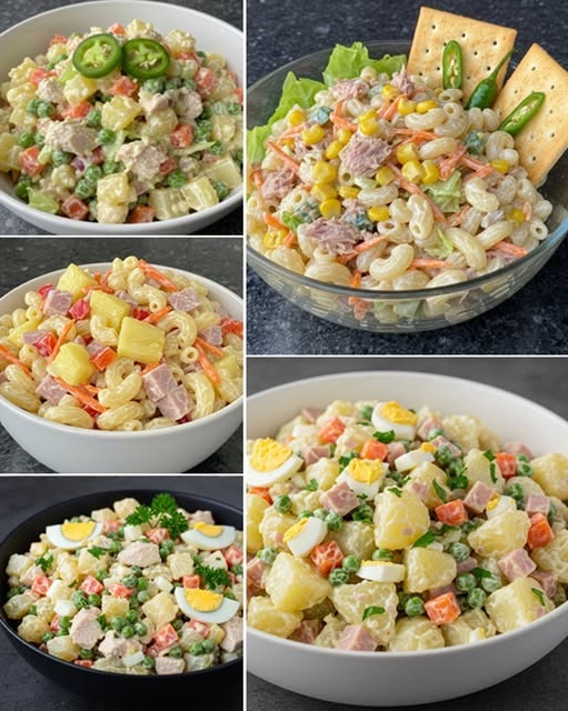 bowl of creamy tuna pasta salad with tender pasta, chunks of tuna, fresh vegetables, and a rich creamy dressing.